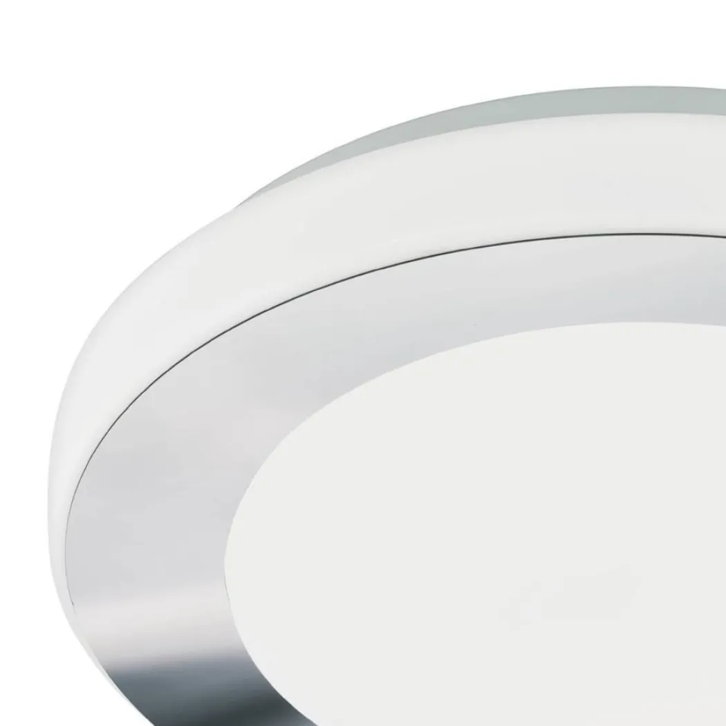 Carpi Chrome LED Bathroom Flush Ceiling Light