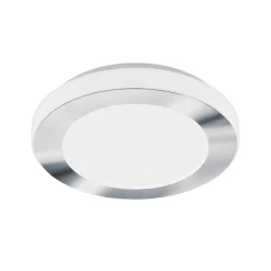 Carpi Chrome LED Bathroom Flush Ceiling Light