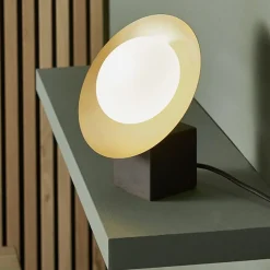 Carrei 1 Light Gold and Bronze Table Lamp