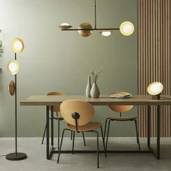 Carrei 1 Light Gold and Bronze Table Lamp
