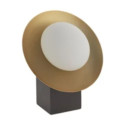 Carrei 1 Light Gold and Bronze Table Lamp