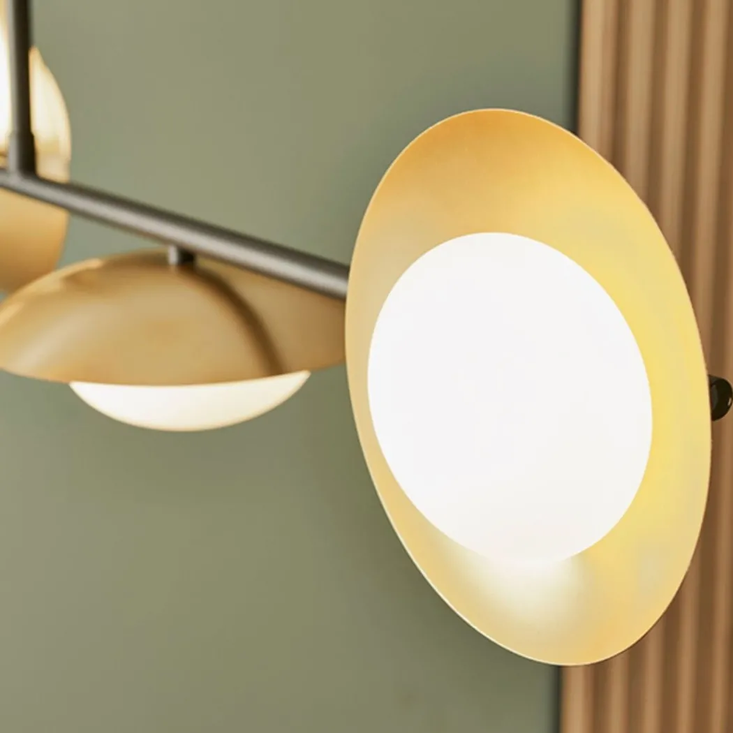 Carrei 4 Light Semi Flush Gold and Bronze Ceiling Light