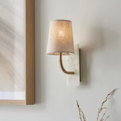 Castello Curved Antique Brass Wall Light