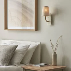 Castello Curved Antique Brass Wall Light