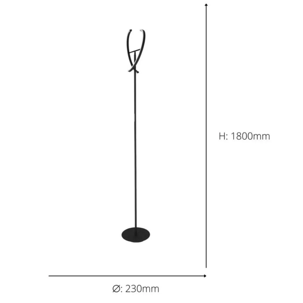 Castelpoto Black LED Floor Lamp