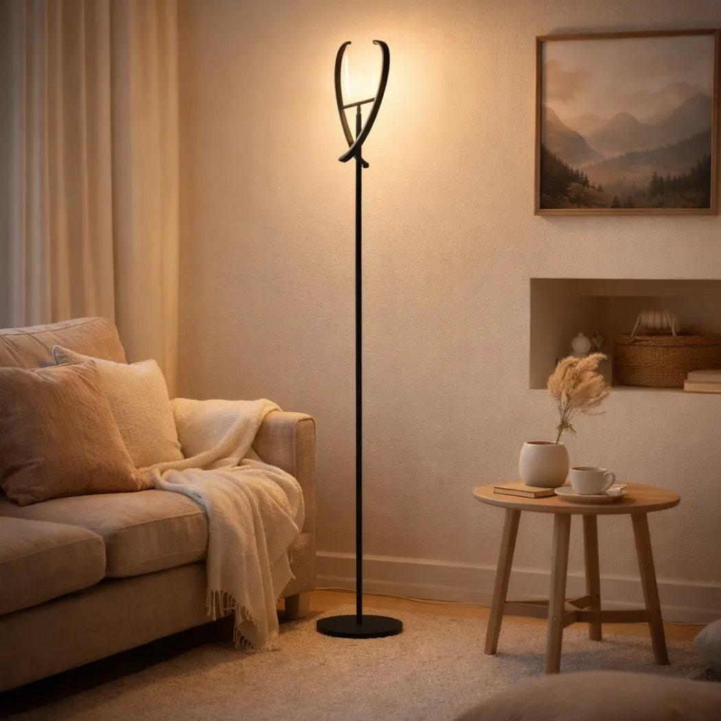 Castelpoto Black LED Floor Lamp