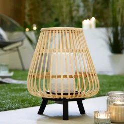 Catalina Bamboo LED Lantern
