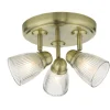 Cedric Bathroom Antique Brass Spotlight Plate