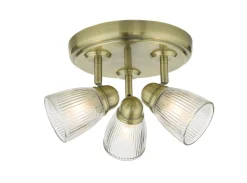 Cedric Bathroom Antique Brass Spotlight Plate