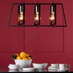 Celio 3 Light Matt Black Ceiling Bar