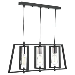 Celio 3 Light Matt Black Ceiling Bar