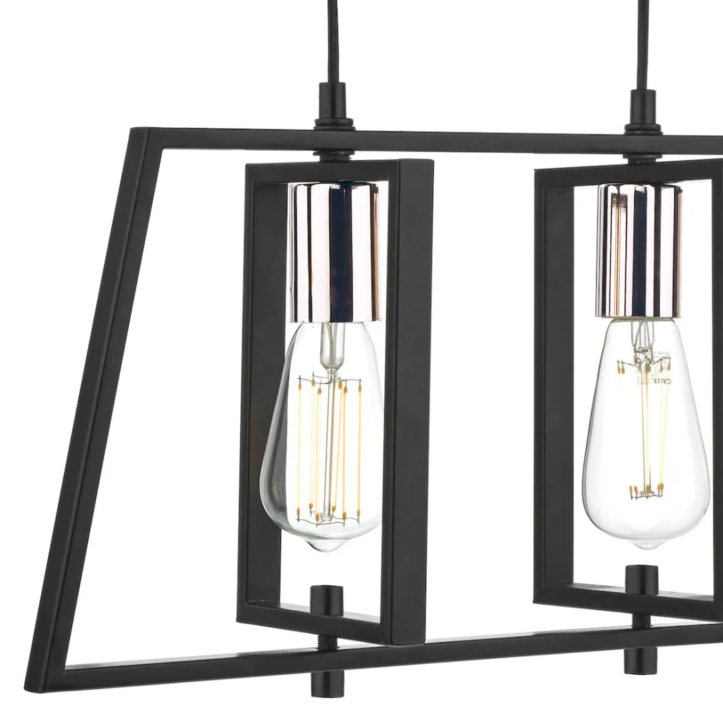 Celio 3 Light Matt Black Ceiling Bar