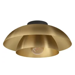 Cenciara Gold Flush Ceiling Light