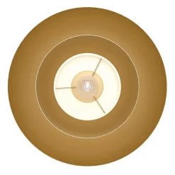Cenciara Gold Flush Ceiling Light