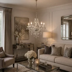 Chantelle 5 Light Clear Ceiling Light