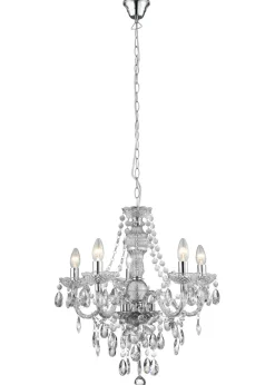 Chantelle 5 Light Clear Ceiling Light