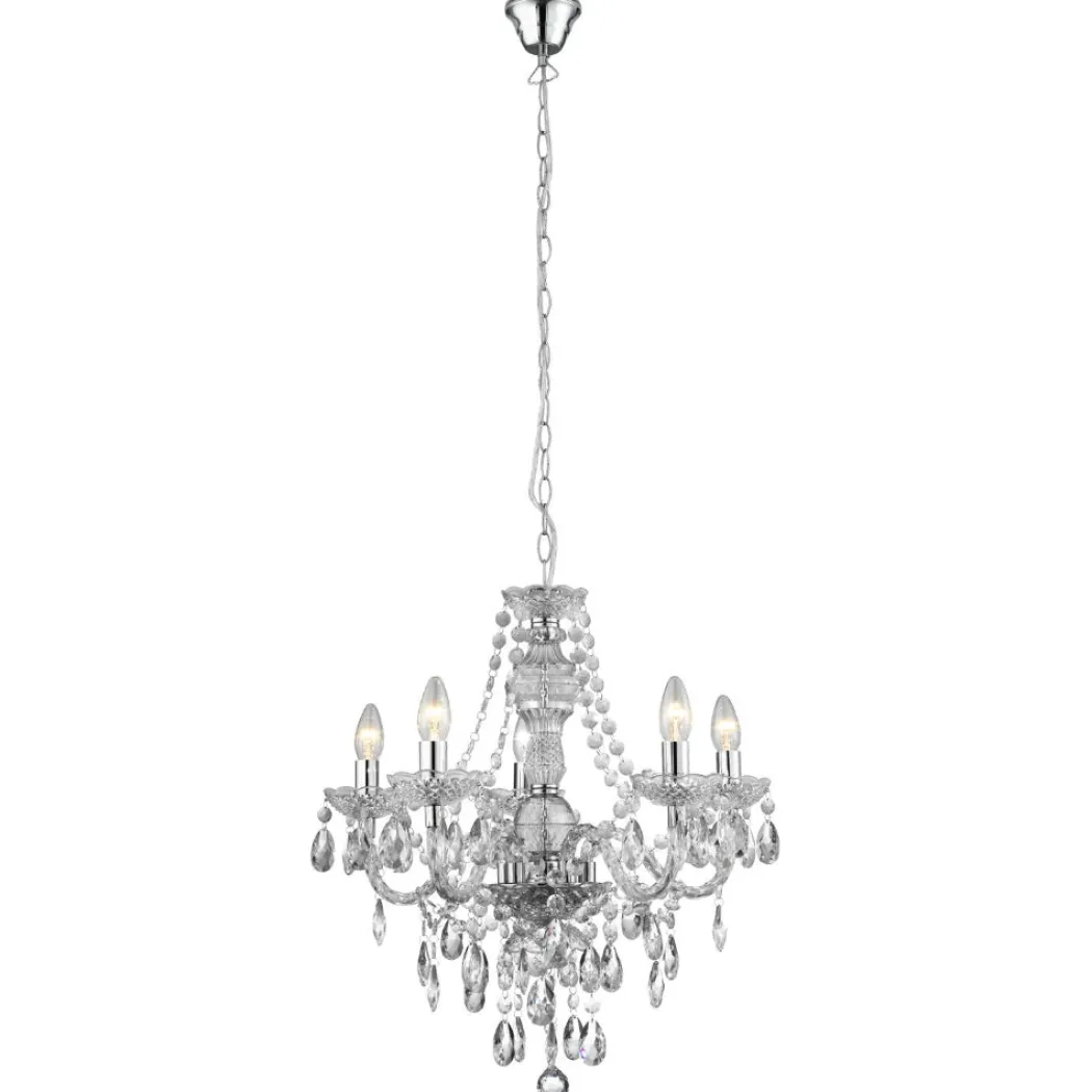 Chantelle 5 Light Clear Ceiling Light