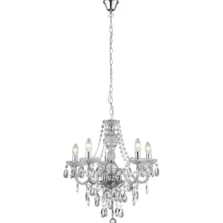 Chantelle 5 Light Clear Ceiling Light