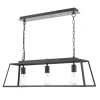 Charley 3 Light Matte Black Ceiling Pendant Bar