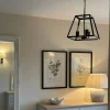 Charley 3-Light Black Lantern Ceiling Pendant