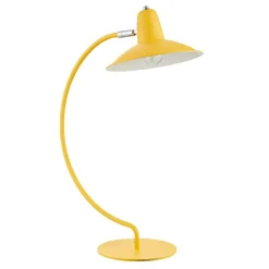 Charlie Curve Yellow Desk Table Lamp