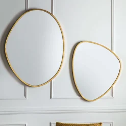 Chattenden Small Blob Gold Mirror
