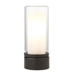 Chepstow Matte Black & Glass Touch Table Lamp