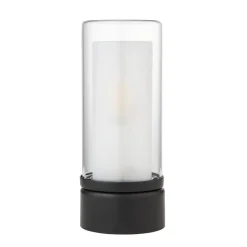 Chepstow Matte Black & Glass Touch Table Lamp