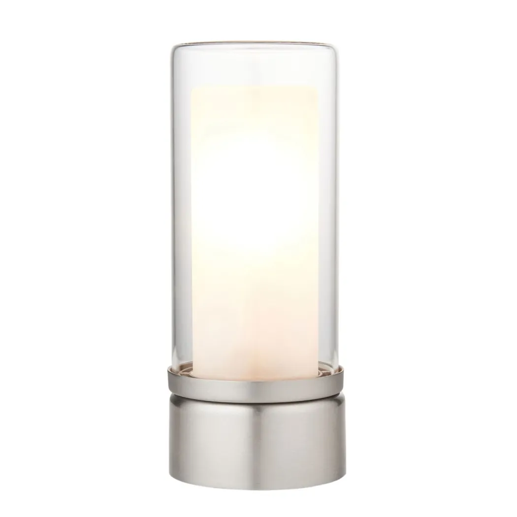 Chepstow Silver & Glass Touch Table Lamp