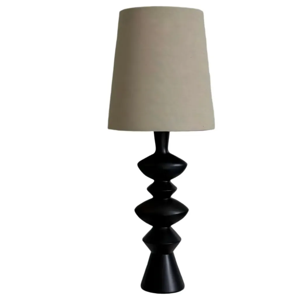 Cheryl Black Resin Table Lamp