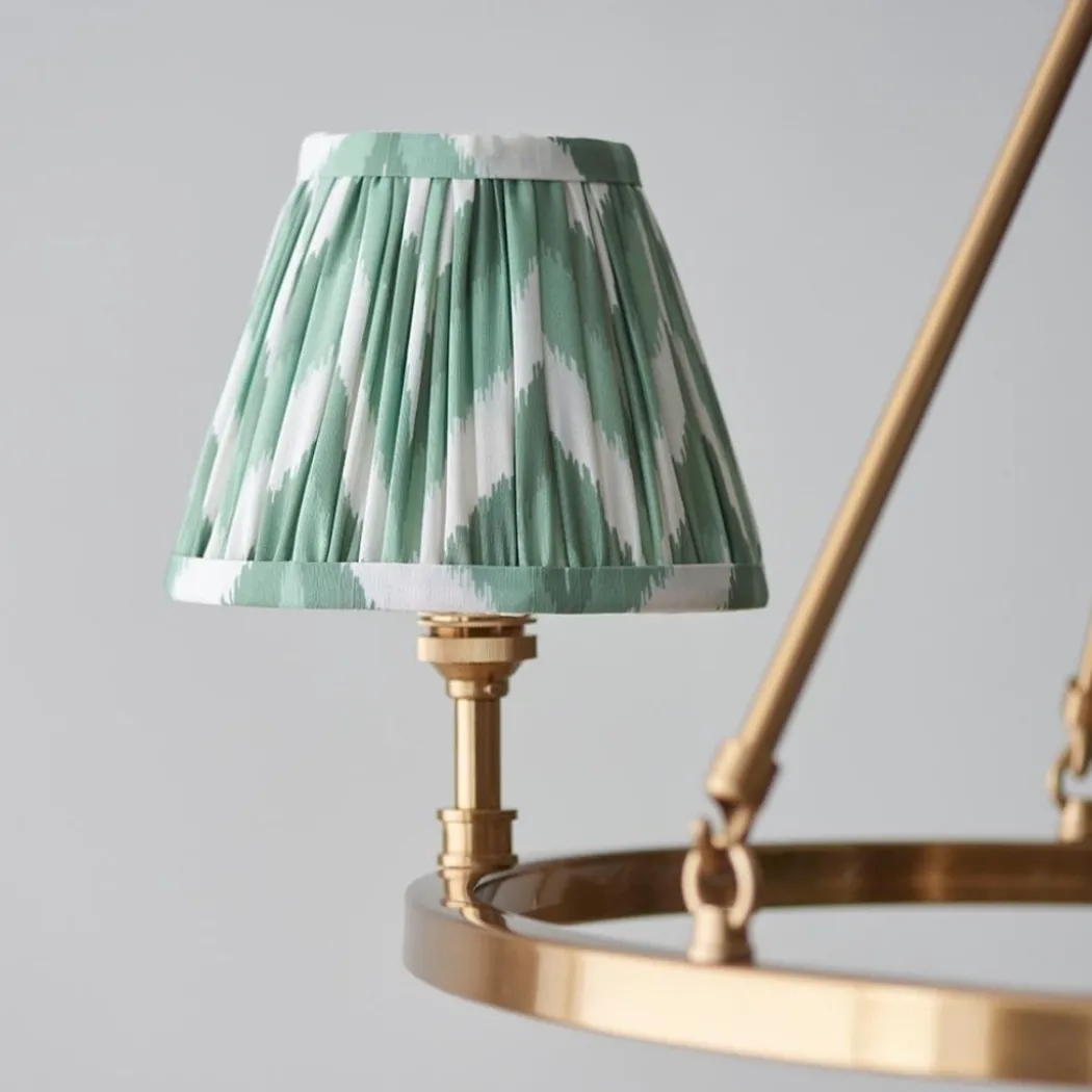 Chester & Zigzag 3 Light Brass Pendant Ceiling Light