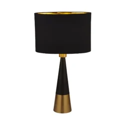 Chloe Black & Copper Table Lamp