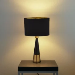 Chloe Black & Copper Table Lamp