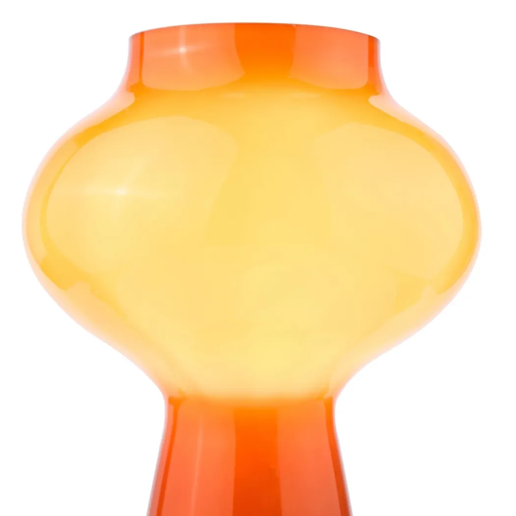 Chrissy Orange Glass Table Lamp