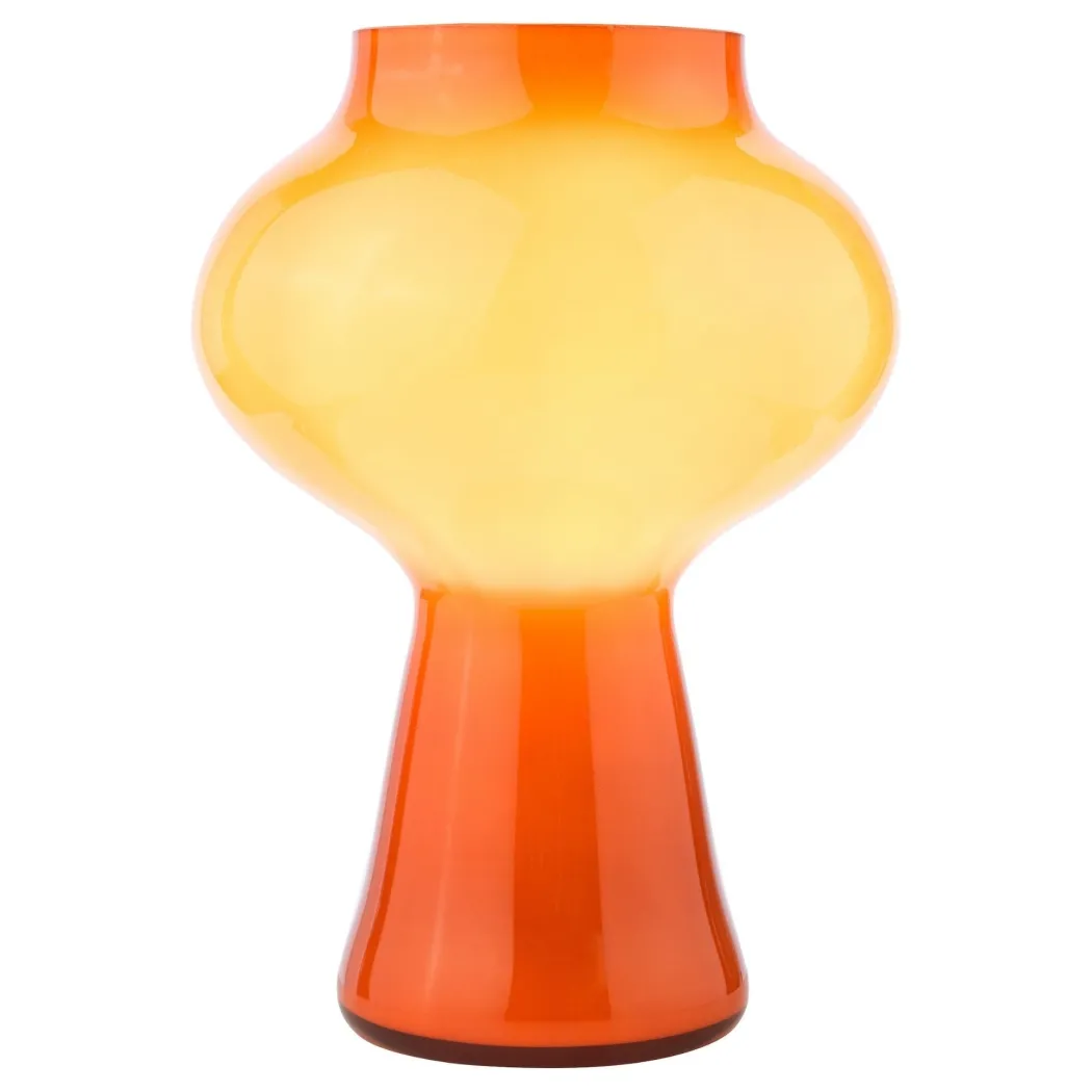 Chrissy Orange Glass Table Lamp
