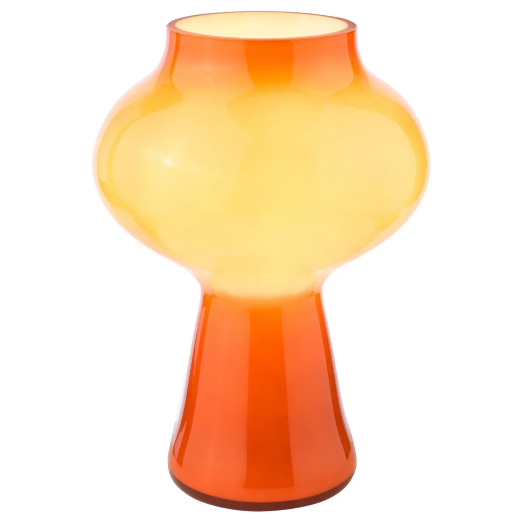 Chrissy Orange Glass Table Lamp