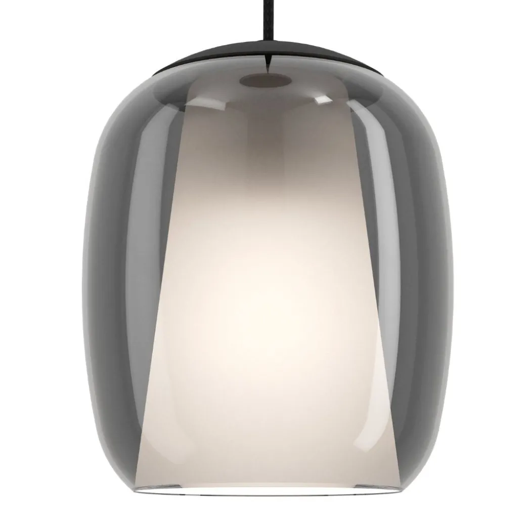 Ciampino 5 Light Black & Glass Cluster Pendant Ceiling Light