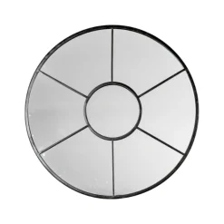Cilnton Round Mirror Black 60x60cm