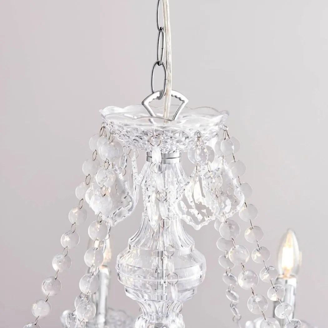 Clarence 8 Light Clear & Chrome Chandelier Ceiling Light