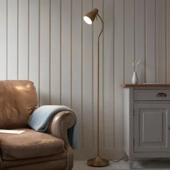 Classic Brass Task Floor Lamp