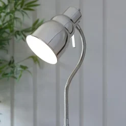 Classic Polished Nickel Task Floor Lamp