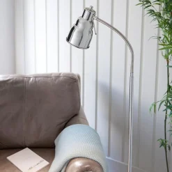 Classic Polished Nickel Task Floor Lamp