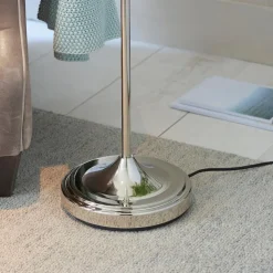 Classic Polished Nickel Task Floor Lamp