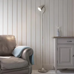 Classic Polished Nickel Task Floor Lamp