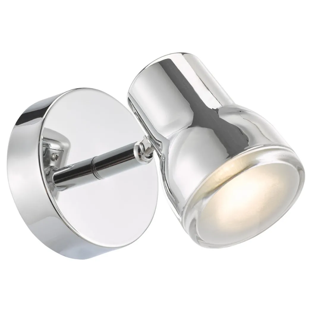 Clint Bathroom Wall Spotlight Polished Chrome IP44