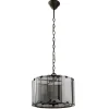 Clooney 4 Light Smoked Glass Pendant Ceiling Light
