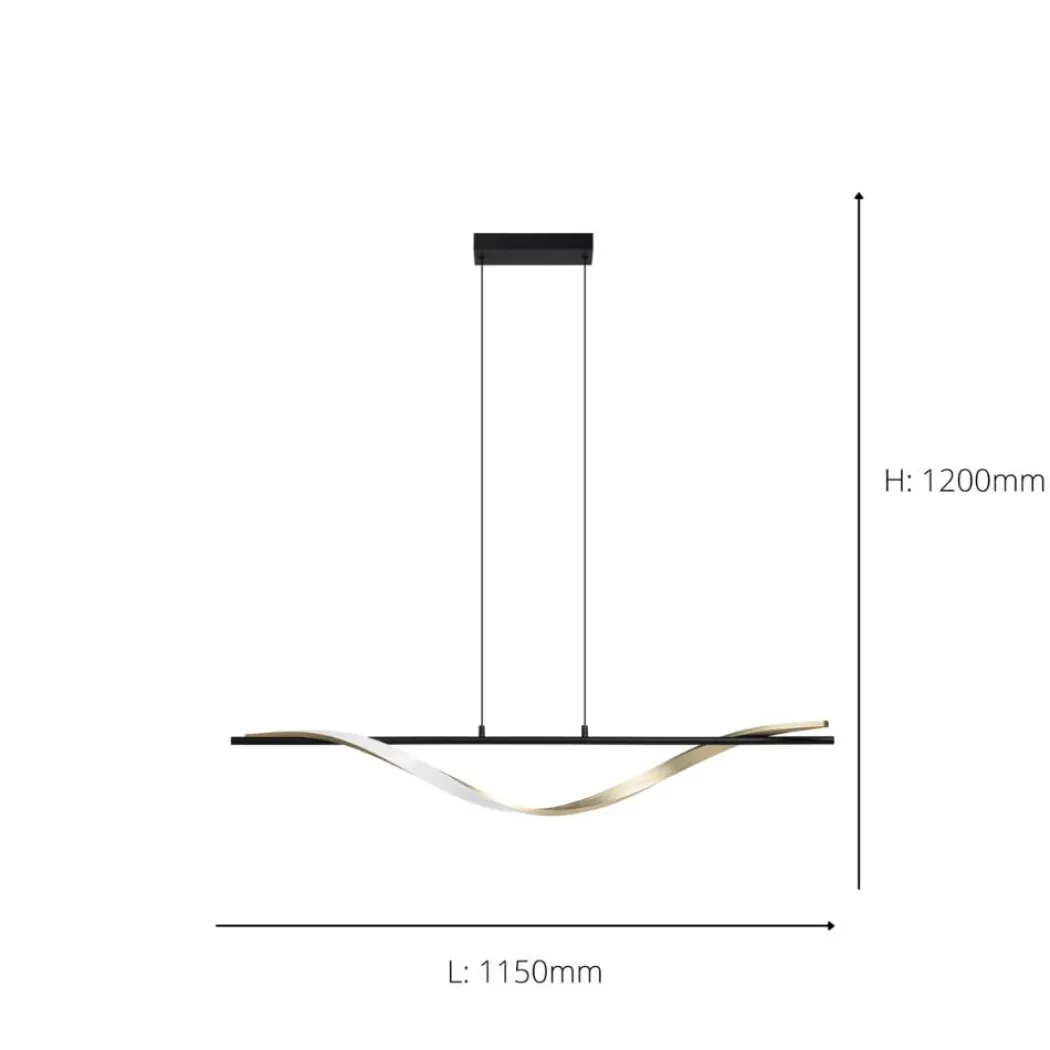 Conaprato Black LED Ceiling Pendant
