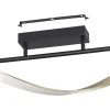 Conaprato Black LED Semi-Flush Ceiling Light
