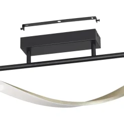Conaprato Black LED Semi-Flush Ceiling Light