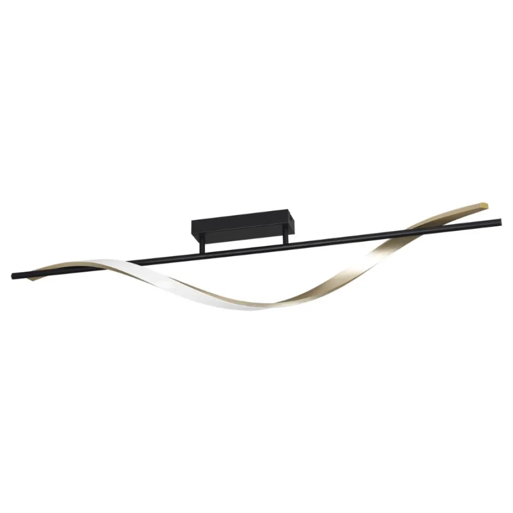 Conaprato Black LED Semi-Flush Ceiling Light